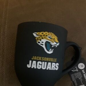 NFL Jaguars Black Mug with Gold Accents